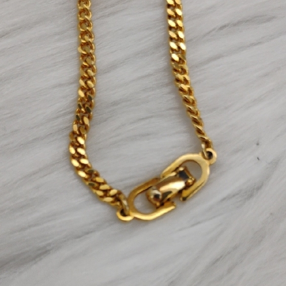 Authentic Dior 3D CD Initial Gold/Silver Pendant Necklace - Picture 3 of 12